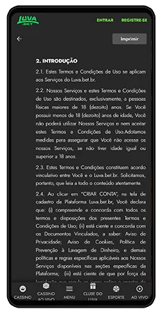 luva bet login autenticacao de dois fatores